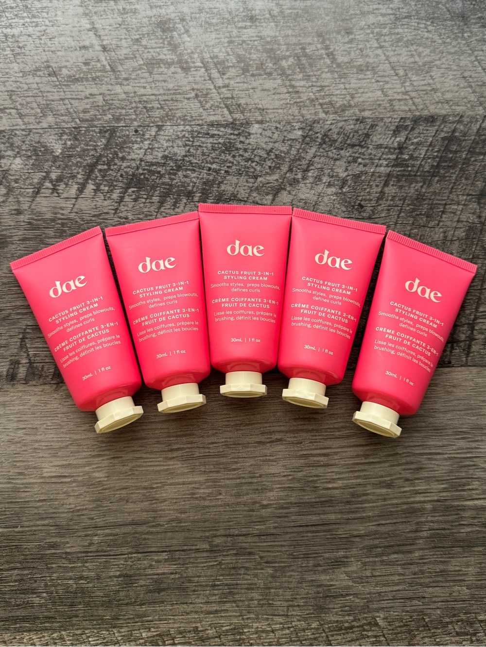 dae Cactus Fruit 3-In-1 Styling Cream - Travel Size Set of 5 (30mL/1.0oz each)